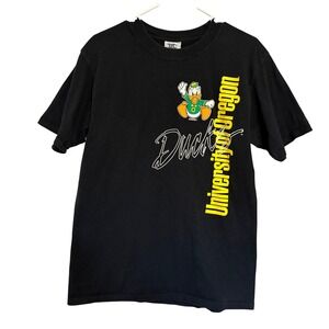Vintage University of Oregon Ducks T-Shirt TTC Sportswear Disney Puddles Black M